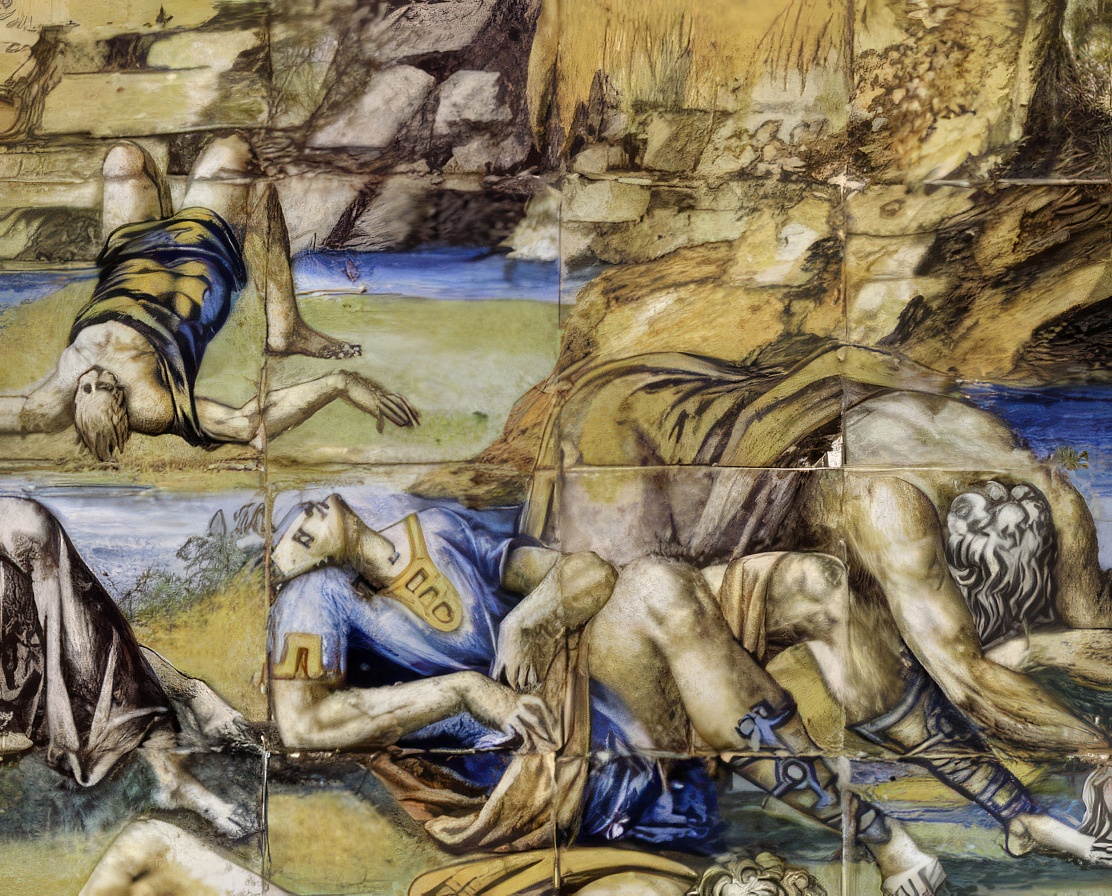 Drowned Souls in Abaquesne's The Flood - Human Detail 1550