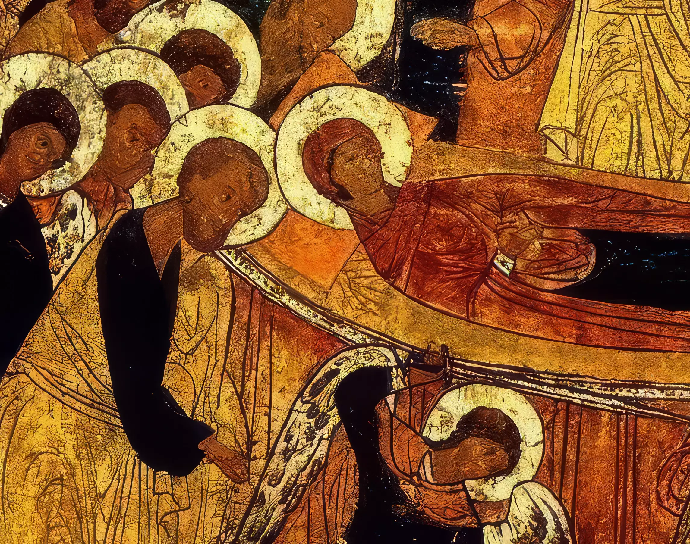 Apostles at the Dormition: 17th Century Novgorod Detail