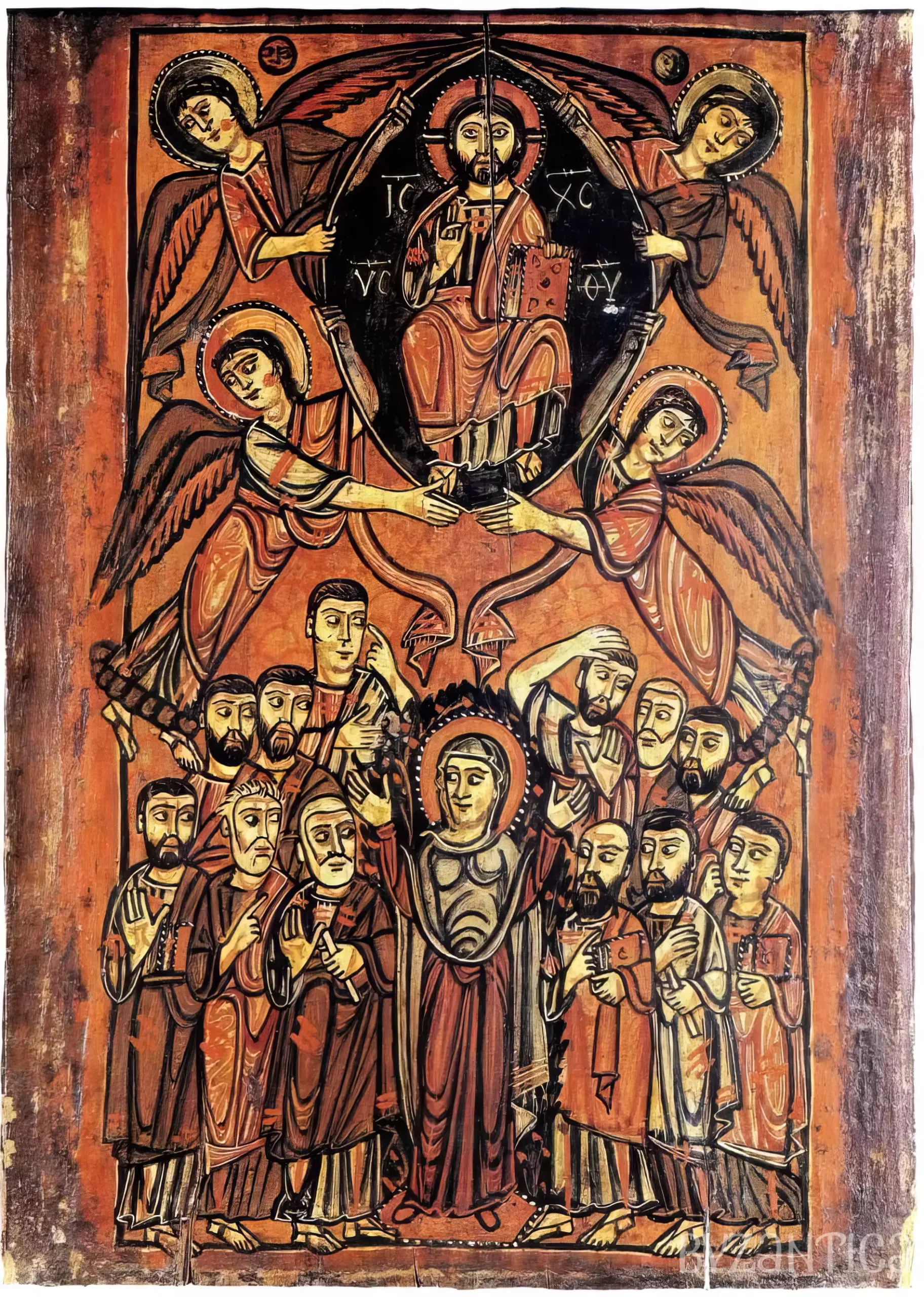 Detailed UHD view of the Sinai ascension showing Christ enthroned within the mandorla 5