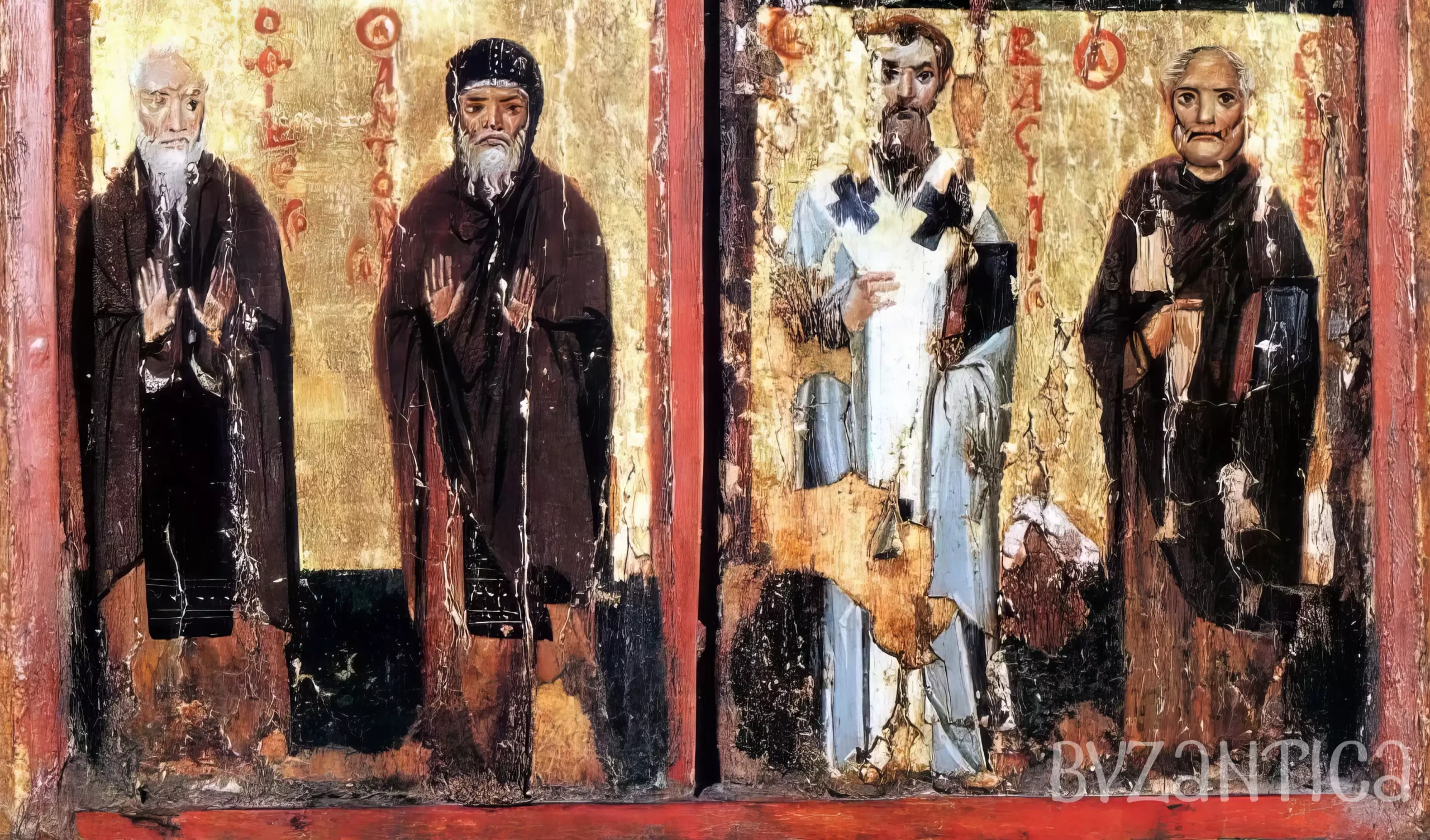 Central panel of the revered Mandylion triptych, featuring intricate gilding and traditional tempera techniques that illuminate the divine presence in Byzantine sacred art.