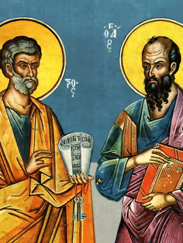 Saints Peter and Paul Wall Painting: