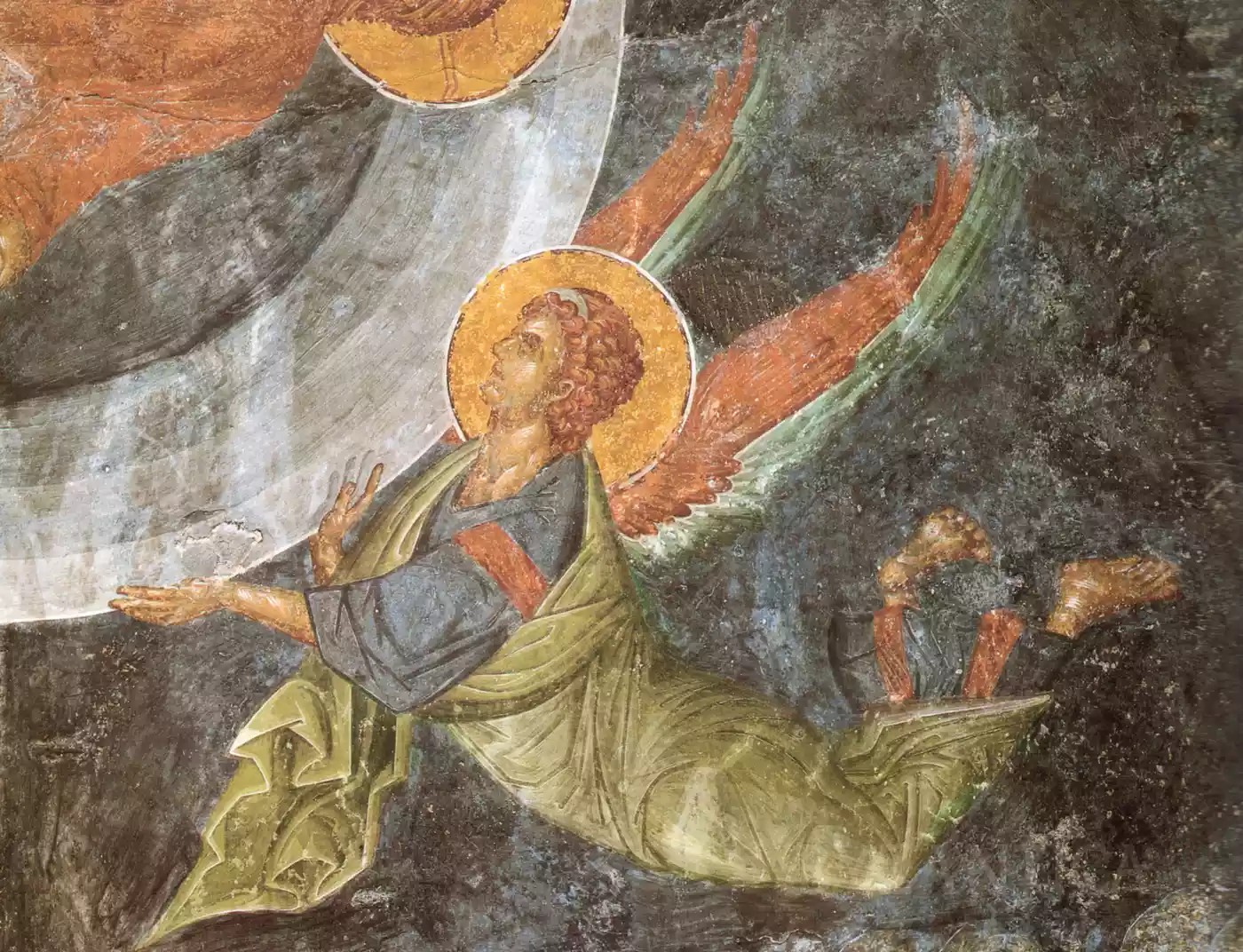 Ascension Angel Mystras - Byzantine Iconographic Program - Pantanassa